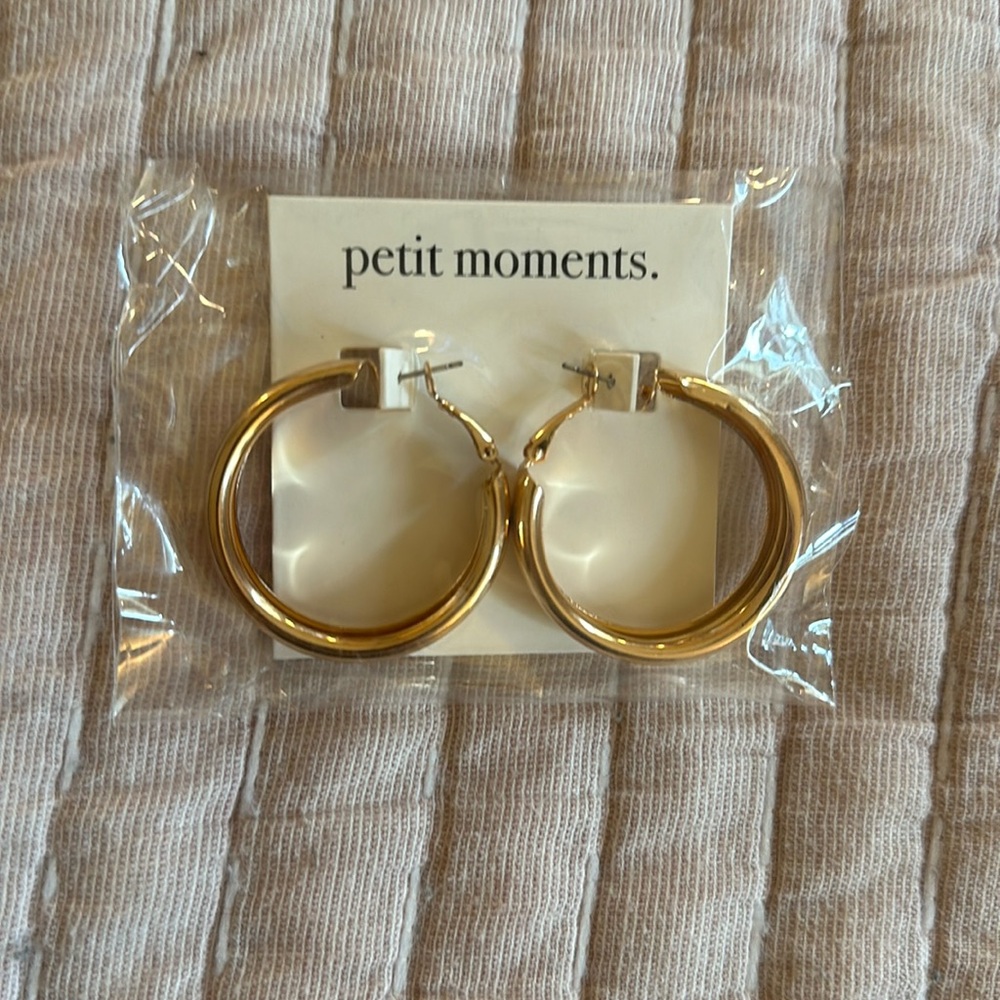 Petit Moments Gold Hoops